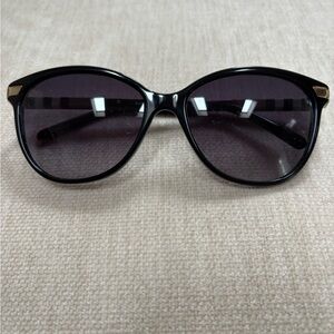 Burberry Black Sunglasses with Gold Accents